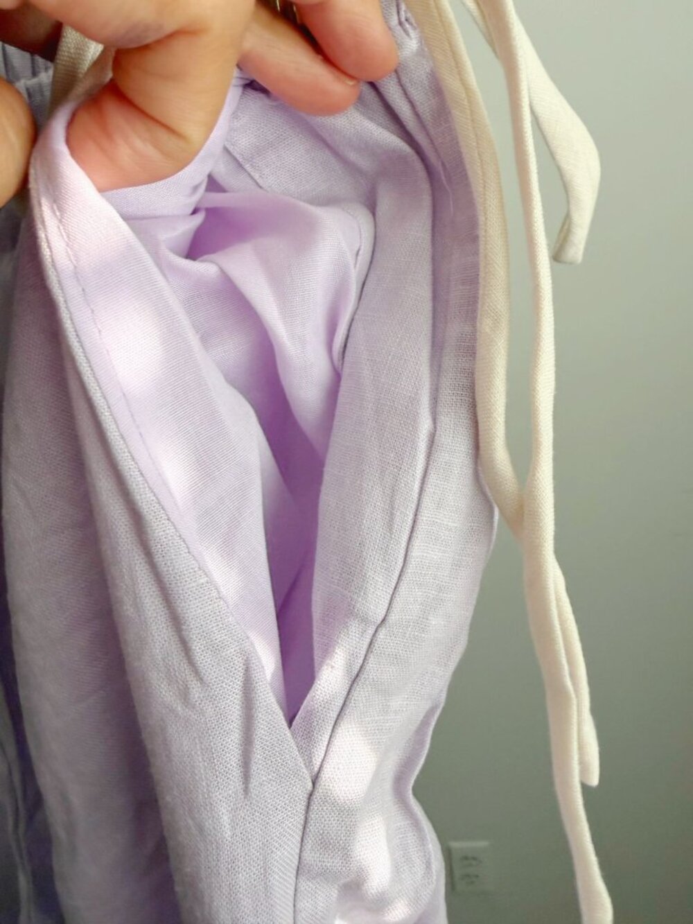 Cotton On Haven Side Tie Light Lilac Wide Leg Pants Size XS NWT - Picture 7 of 8